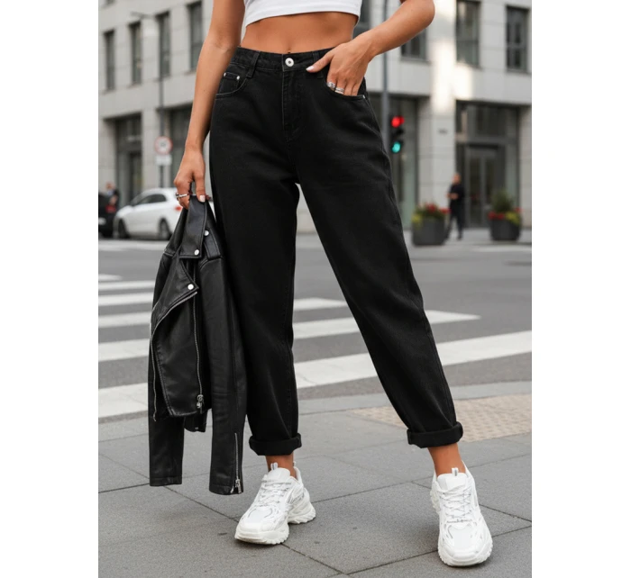 damskie mom fit stan czarne model 22029989 - FashionStreet