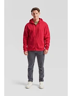 Fruit of the Loom Premium Hooded Sweat Jacket Mikina s kapucí 16.2034 heather grey Fruit of the Loom Premium Hooded Sweat Jacket Mikina s kapucí 16.2034 heather grey