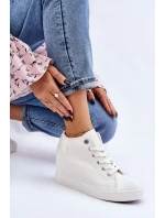 Vysoké tenisky na klínu Big Star Bílé model 21608832 - Big Star Shoes Vysoké tenisky na klínu Big Star Bílé model 21608832 - Big Star Shoes