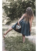 Dětské sandálky na korkové platformě se suchým zipem šedé Rorria Dětské sandálky na korkové platformě se suchým zipem šedé Rorria