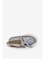 Zateplené Dámské Tenisky Na Platformě Eko Kůže Big Star model 21669567 Modré - Big Star Shoes Zateplené Dámské Tenisky Na Platformě Eko Kůže Big Star model 21669567 Modré - Big Star Shoes