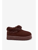 Dámské sněhule na platformě s kožíškem Big Star model 22391260 hnědé - Big Star Shoes Dámské sněhule na platformě s kožíškem Big Star model 22391260 hnědé - Big Star Shoes