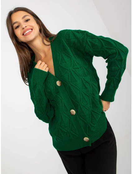 Dámský svetr LC SW 8035 tmavě zelený Dámský svetr LC SW 8035 tmavě zelený