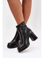 Boty na podpatku model 221521 Step in style Boty na podpatku model 221521 Step in style