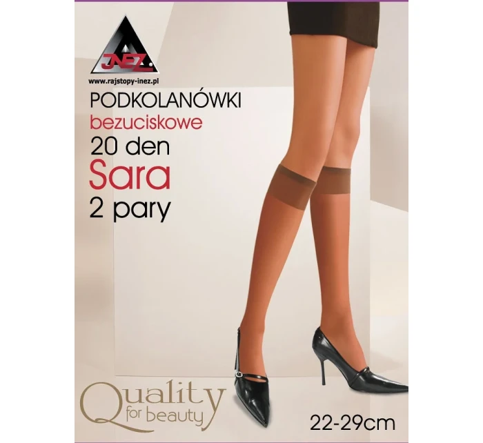 Dámské podkolenky Inez Sara Elastil 20 den A'2