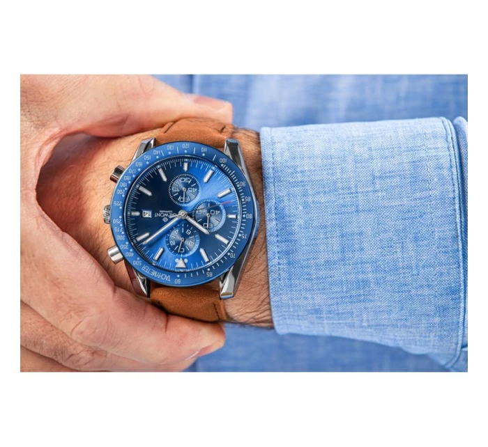 Pánské hodinky Giewont Chronograph Sapphire Brown and Blue GW8720-A2 Pánské hodinky Giewont Chronograph Sapphire Brown and Blue GW8720-A2