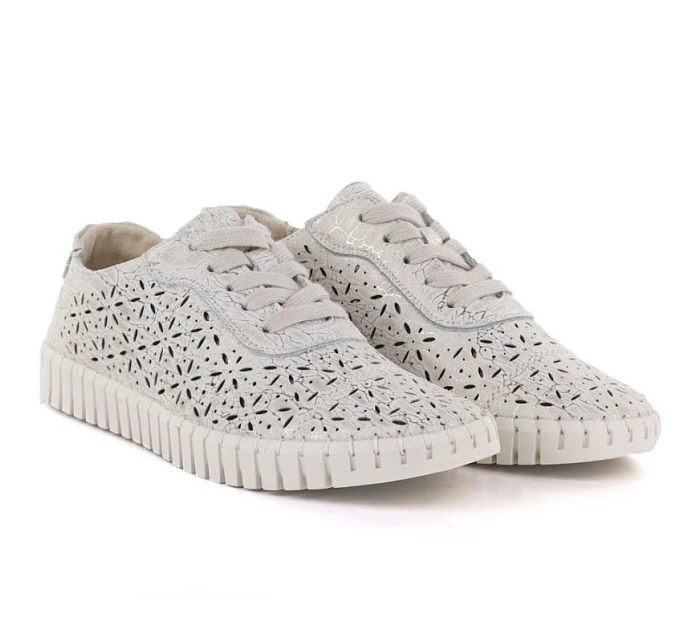 Dámská zlatá prolamovaná obuv Potocki JE19437