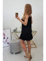 Šaty s model 21752900 páskem černé - K-Fashion