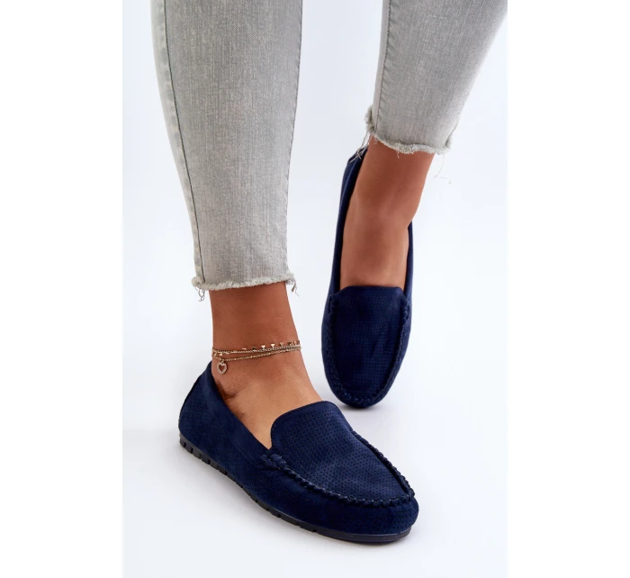 Dámské modré semišové mokasíny model 21653941 - Boto