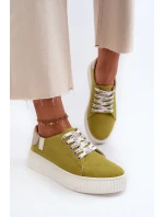 Dámské tenisky MEMORY FOAM SYSTEM BIG STAR Lime Dámské tenisky MEMORY FOAM SYSTEM BIG STAR Lime