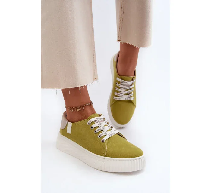 Dámské tenisky MEMORY FOAM SYSTEM BIG STAR Lime Dámské tenisky MEMORY FOAM SYSTEM BIG STAR Lime