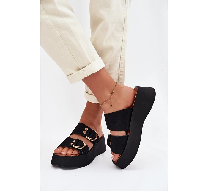 Klapky na platformě model 226359 Step in style