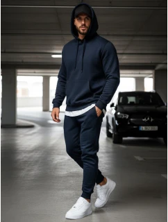 Pánské tmavě modré tepláky Dstreet UX2707