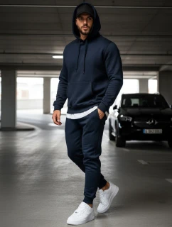 Pánské tmavě modré tepláky Dstreet UX2707