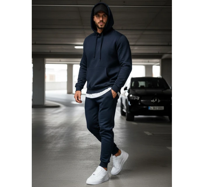 Pánské tmavě modré tepláky Dstreet UX2707 Pánské tmavě modré tepláky Dstreet UX2707