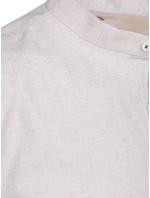 Pánská neformální košile se stojáčkem světle růžová Dstreet DX2647