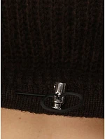 Dámský krátký svetr s nastavitelným pasem, čokoládově hnědý, FashionStreet MY2619 Dámský krátký svetr s nastavitelným pasem, čokoládově hnědý, FashionStreet MY2619