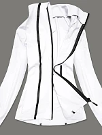 Bílá dámská mikina s nízkým stojáčkem (HH020-45)