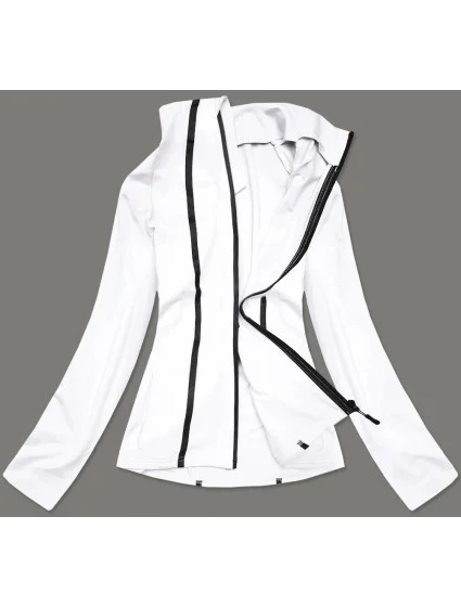 Bílá dámská mikina s nízkým stojáčkem model 17117218 - J.STYLE