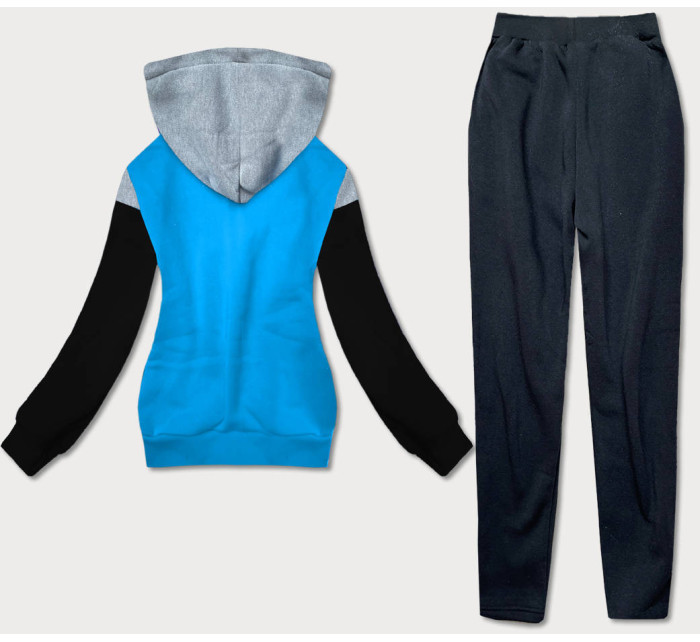 Šedo-světle modrý dámský dres - mikina a kalhoty (AMG690)