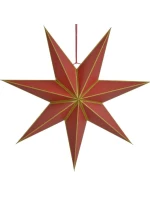 FSC závěsný papír DECORATIVE STAR 18x60CM RED 7 odstínů MICA