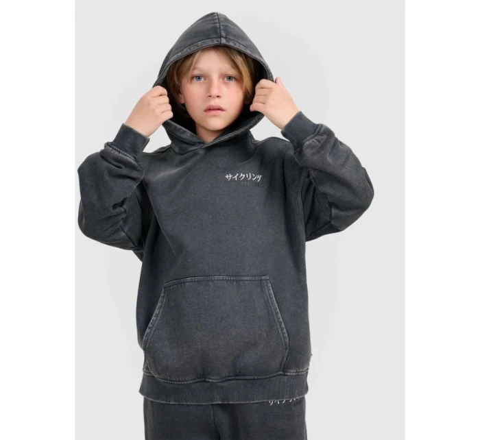 Chlapecká mikina s kapucí model 21816974 - 4F Chlapecká mikina s kapucí model 21816974 - 4F