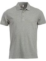 Clique Classic Lincoln S/S Pánské piqué polo z těžké bavlny 67.8244 grey melange Clique Classic Lincoln S/S Pánské piqué polo z těžké bavlny 67.8244 grey melange