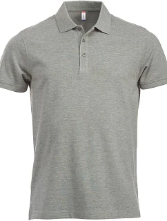 Clique Classic Lincoln S/S Pánské piqué polo z těžké bavlny 67.8244 grey melange