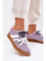 Nízké Dámské Tenisky S Dvojitým Šněrováním Fialové Ventus