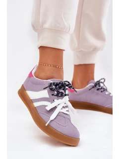 Nízké Dámské Tenisky S Dvojitým Šněrováním Fialové Ventus