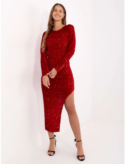 Sukienka IT SK model 21488824 czerwony - FPrice Sukienka IT SK model 21488824 czerwony - FPrice