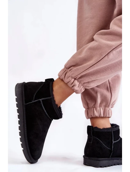 Dámské semišové nízké boty do sněhu Černe Shelie Dámské semišové nízké boty do sněhu Černe Shelie