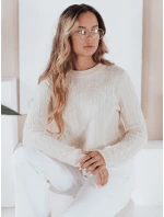 Dámský svetr BRAVINA ecru FashionStreet MY2527