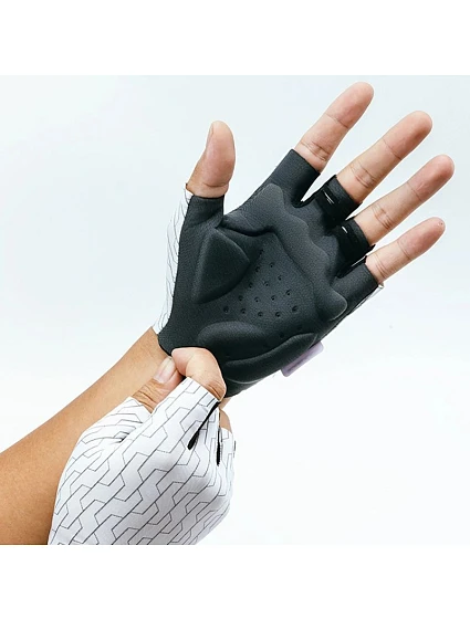 Rockbros MTB cyklistické rukavice velikost: XL - bílo-černé