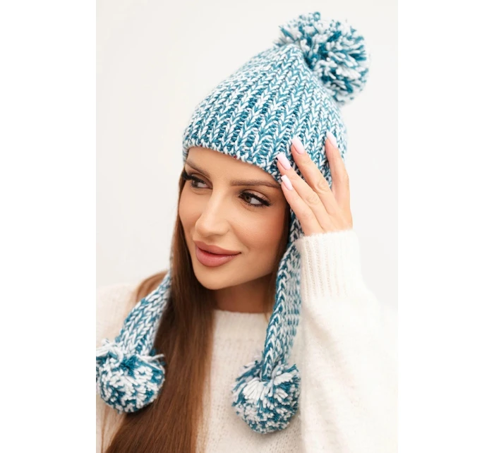 Dámská čepice ušanka Emma K343 tyrkysová