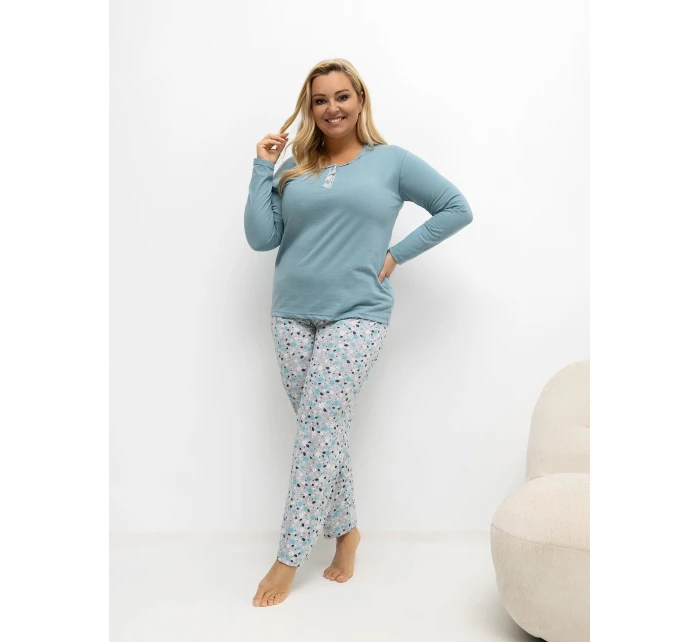 Pyžamo DU KN FP 502.97 tmavě mátové Pyžamo DU KN FP 502.97 tmavě mátové