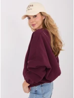 Bluza WT BL model 21859028 bordowy - FPrice Bluza WT BL model 21859028 bordowy - FPrice