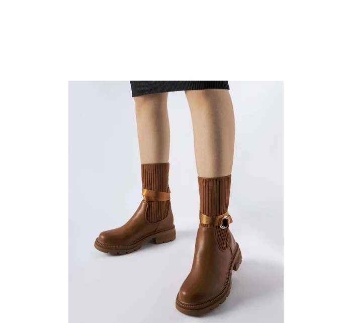 Boty na podpatku  model 206486 Solea