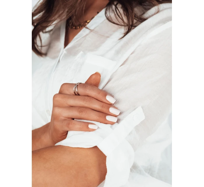 LUNA dámská košile bílá FashionStreet RY2328