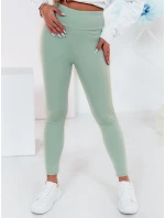 Dámské legíny s vysokým pasem světle zelená model 21985746 - Dstreet Dámské legíny s vysokým pasem světle zelená model 21985746 - Dstreet