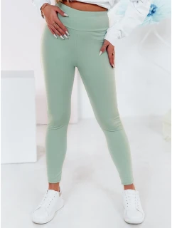 Dámské legíny s vysokým pasem světle zelená model 21985746 - Dstreet