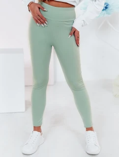 Dámské legíny s vysokým pasem světle zelená model 21985746 - Dstreet