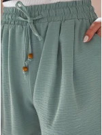 Dámské látkové šortky SUMMER zelené model 21987208 - Dstreet