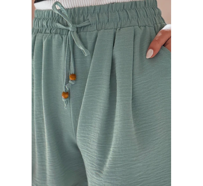 Dámské látkové šortky SUMMER zelené model 21987208 - Dstreet