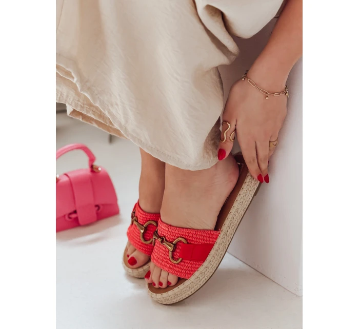 Dámské žabky MISSWAVE červené FashionStreet ZY0948