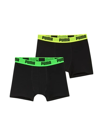 Dětské boxerky Puma Everyday Basic, balení po 2 kusech, černé, 938971 03 Dětské boxerky Puma Everyday Basic, balení po 2 kusech, černé, 938971 03