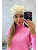 Dámská čepice světle béžová model 18752349 - K-Fashion Dámská čepice světle béžová model 18752349 - K-Fashion