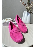 Dámské semišové mokasíny růžové model 21625584 - Boto