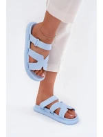 Dámské Gumové Pantofle S Páskem Modré Tavirae Dámské Gumové Pantofle S Páskem Modré Tavirae