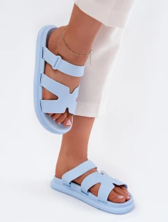 Dámské Gumové Pantofle S Páskem Modré Tavirae